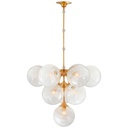 [VCC-ARN 5401HAB-WG-EU] Kattokruunu Cristol Tiered Chandelier, Brass
