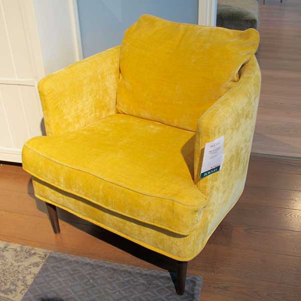 Nojatuoli Julia Lux, keltainen