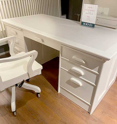 Johtajan Kirjoituspöytä 180 x 90 cm, lumivalkoinen