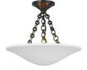 [VCC-ARN 4425BZ-PW-EU] Kattovalaisin Mollino 16" Semi Flush Mount, Bronze