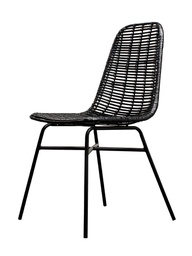 [K&K-ARTI-BLACK/B1578] Ruokapöydän tuoli Arti, rottinki