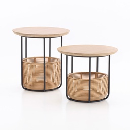 [VINCE-AC003I206-] Sivupöytä Basket 46,5 cm korkea