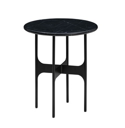 [WENDE-WCT-NCs-08-] Sivupöytä Floema 40 cm, marmori, Nero Marquina