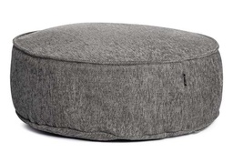 [ROOLF-081-0003-96-ANTRACITE] Silky Round Pouf -rahi, Anthracite