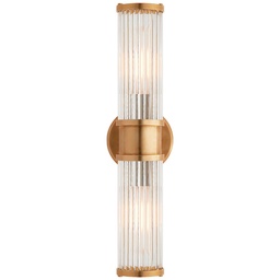 [VCC-RL 2082NB-EU] Seinävalaisin Ralph Lauren Allen Double Light Sconce, Brass