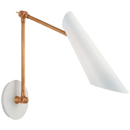 [VCC-ARN 2411HAB-WHT-EU] Seinävalaisin Franca Double Library Wall Light, White