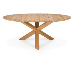 [ETHNI-10280---/A1812] Ruokapöytä Circle Outdoor 163 cm, tiikki
