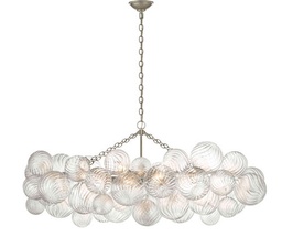 [VCC-JN 5116BSL-CG-EU] Kattokruunu Talia Medium Linear Chandelier, Silver
