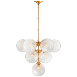 [VCC-ARN 5401HAB-WG-EU] Kattokruunu Cristol Tiered Chandelier, Brass