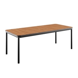 [SACKit-8603226] Ruokapöytä Kirra 210 x 90 cm, Noir