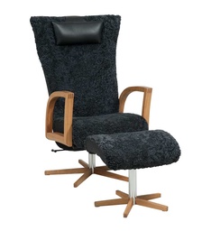 [BA-FOCUS-PYÖR-KOKS] Mekanismituoli pyörivä Focus ja rahi, lampaankarva, Koks