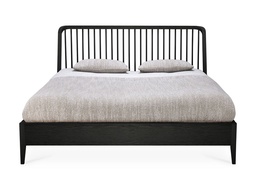 [ETHNI-51236/E474] Sänky Spindle 180 cm, musta