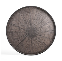 [ETHNI-20379---/F3497] Tarjotin Black Slice Wooden XL