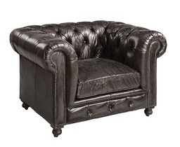 [ARTW-04-09618/B769] Nojatuoli Kensington, nahkaverhoilu, Fudge