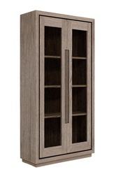 [ARTW-06-86113-/A1984] Vitriinikaappi Hunter 100 x 200 cm, tammi, Antique Grey