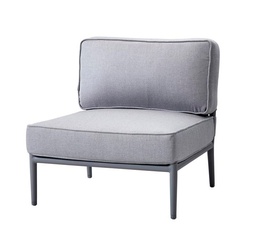 [CANE-8438-AITL---/J898] Sohvamoduuli Conic 1:n istuttava, Light Grey