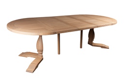 [K&K-2370F-120-20-AP/A1286] Jatkopala pyöreään Ancona ruokapöytään 120 x 45 cm, saarni C20