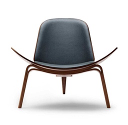 [CHS-CH07-WAL-oil-leat-loke-/B2158] Nojatuoli Shell CH-07, walnut, leather