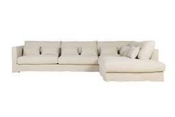 [BOS-E1747-5407-6L-linnatur-EXCL/I255] Divaanisohva Heaven SET 3, oikea, Linen Natur