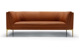 [BOS-E2554-0400-2S-ANI-Cognac/I1154] Sohva Slim 3:n istuttava, nahkaverhoilu, Cognac