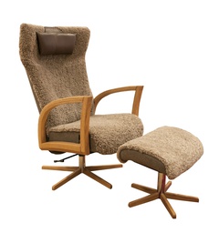 [BA-70107-7-BTRE-70110-7/B2113] Mekanismituoli pyörivä Focus ja rahi, lampaankarva, Nougat